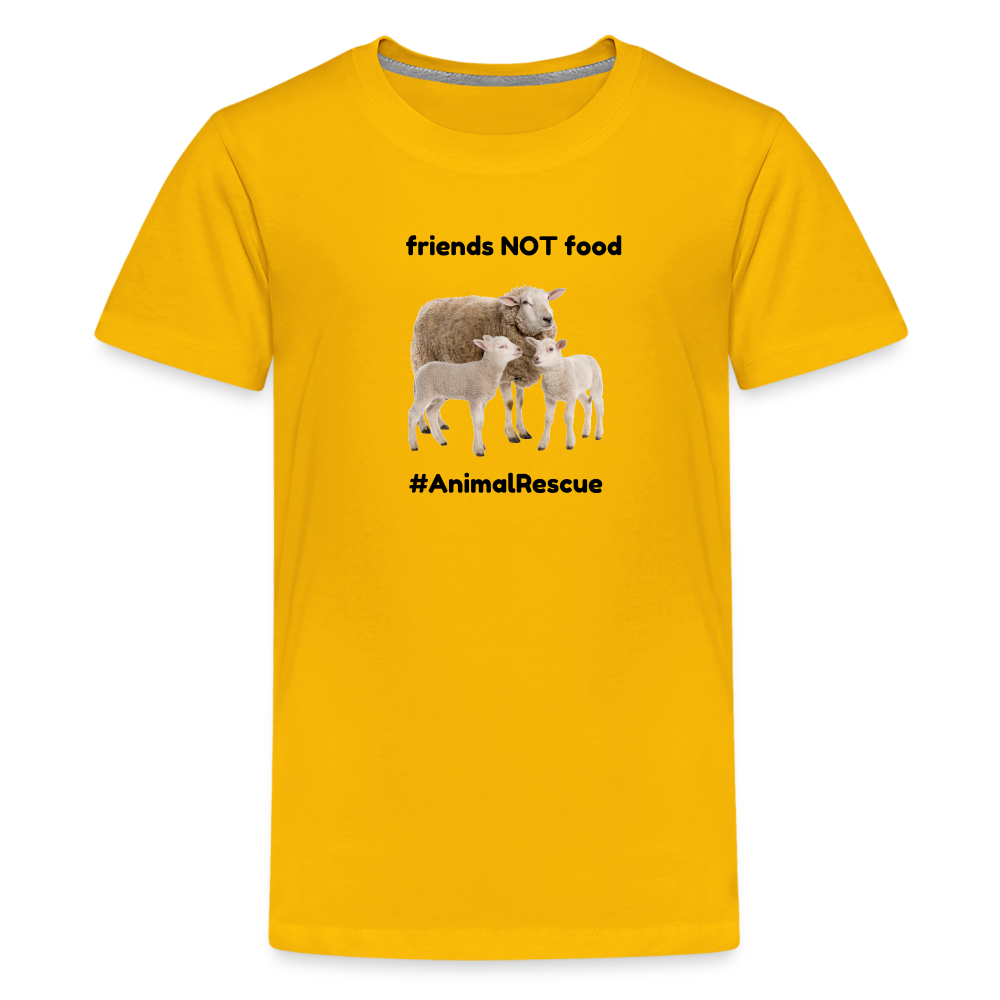 Sheep Friends  •  kids' Premium T-Shirt #AnimalRescue - sun yellow