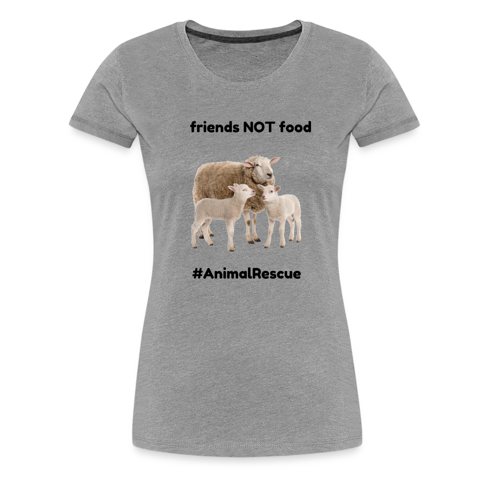 Sheep Friends  •  Tailored T-Shirt #AnimalRescue - heather gray