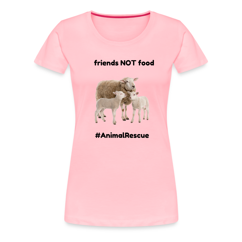 Sheep Friends  •  Tailored T-Shirt #AnimalRescue - pink