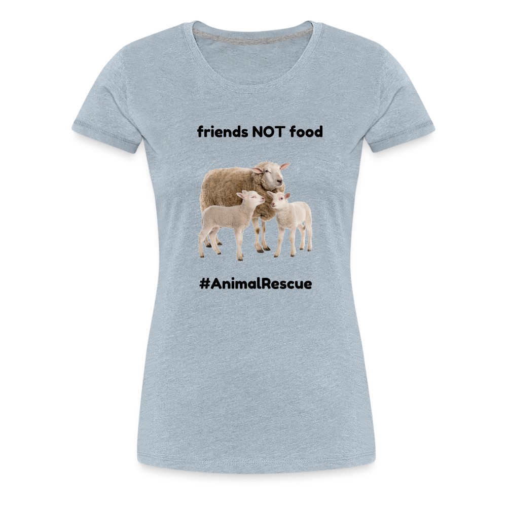 Sheep Friends  •  Tailored T-Shirt #AnimalRescue - heather ice blue