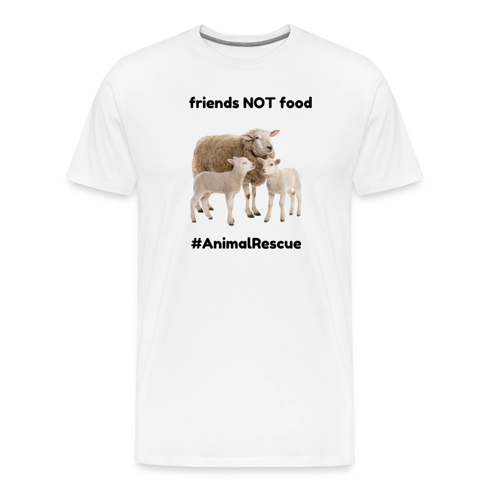 Sheep Friends  •  Premium T-Shirt #AnimalRescue - white