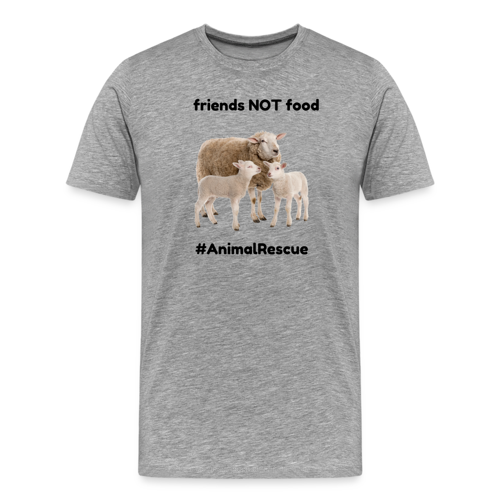 Sheep Friends  •  Premium T-Shirt #AnimalRescue - heather gray