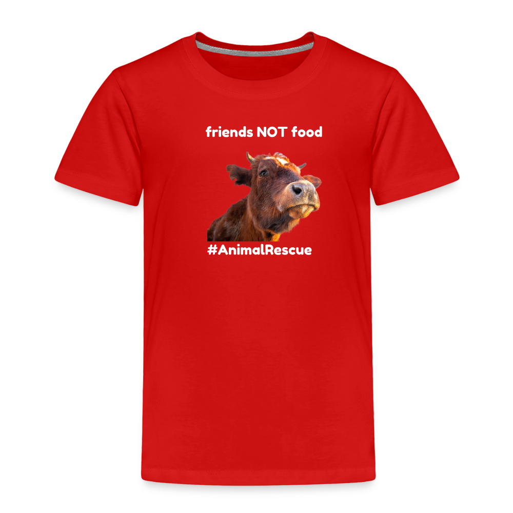 Cow Friend  •  Toddler's Premium T-Shirt #AnimalRescue - red