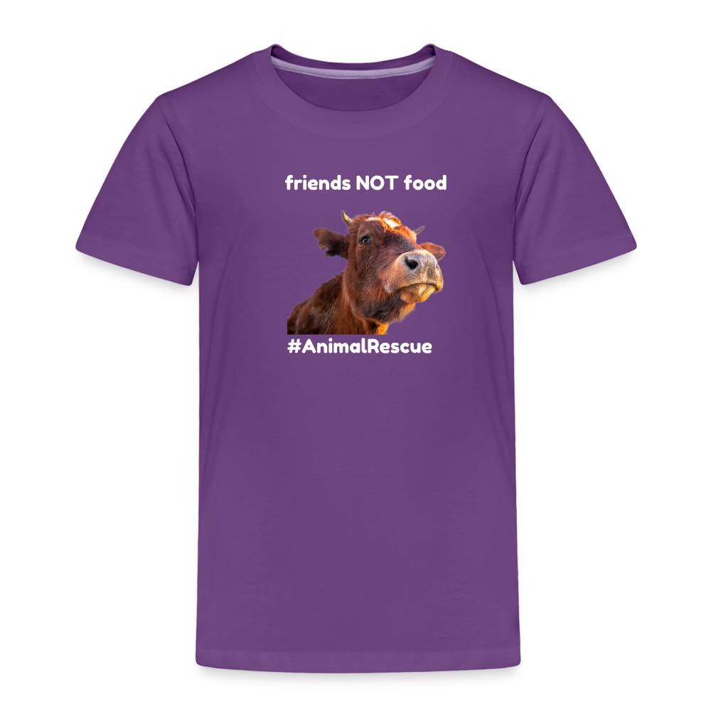 Cow Friend  •  Toddler's Premium T-Shirt #AnimalRescue - purple