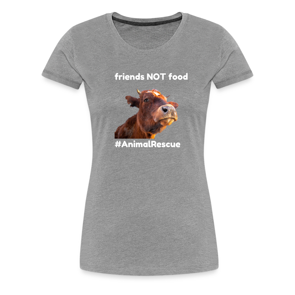 Cow Friend  •  Tailored T-Shirt #AnimalRescue - heather gray