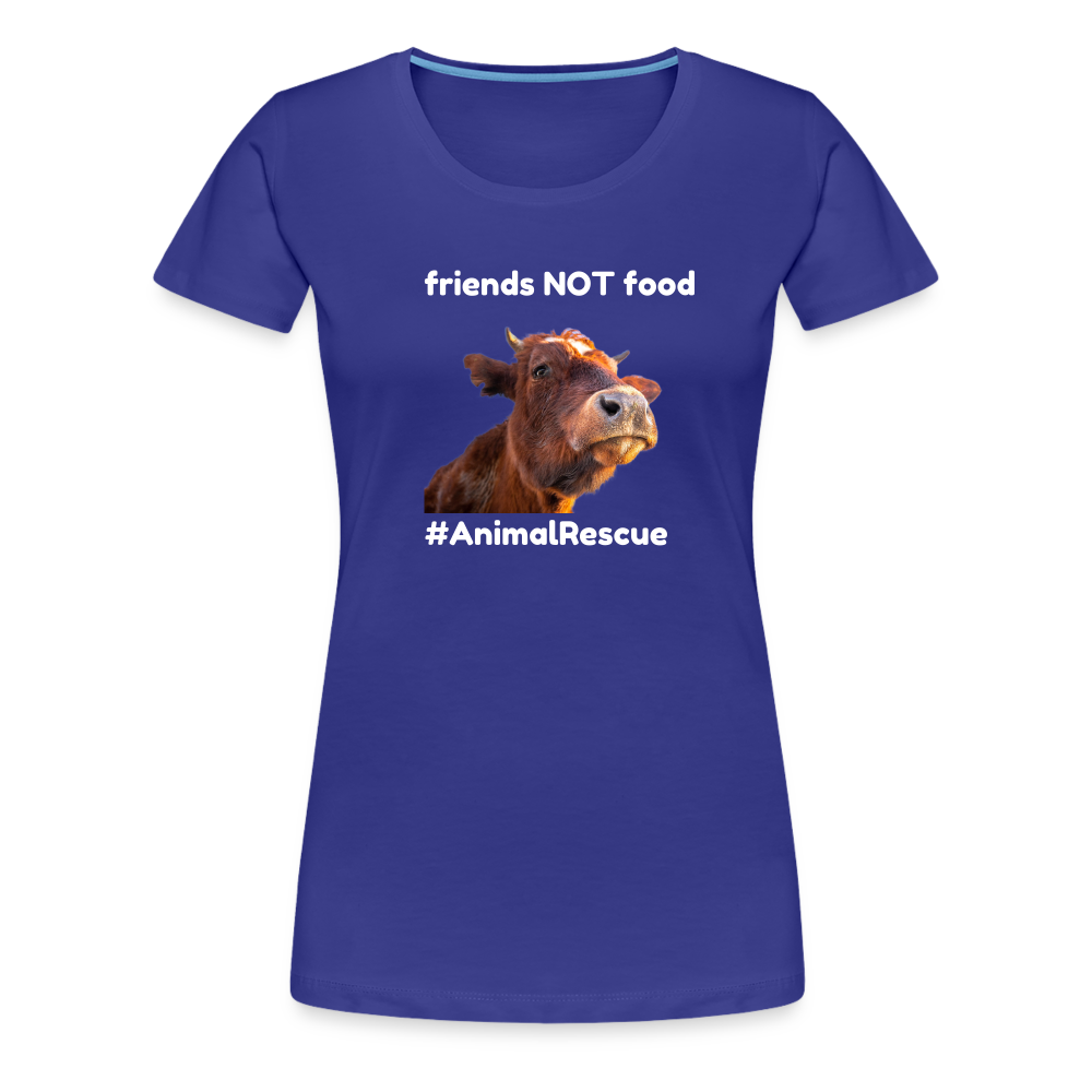 Cow Friend  •  Tailored T-Shirt #AnimalRescue - royal blue