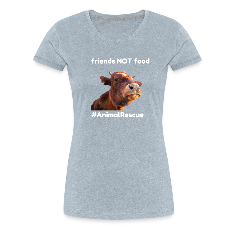 Cow Friend  •  Tailored T-Shirt #AnimalRescue - heather ice blue