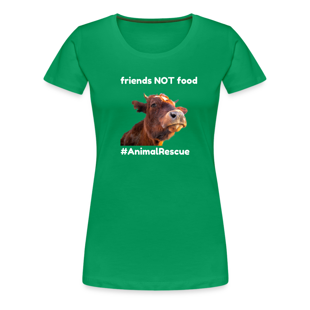 Cow Friend  •  Tailored T-Shirt #AnimalRescue - kelly green