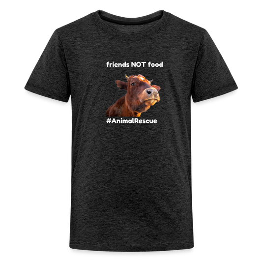 Cow Friend  •  kids' Premium T-Shirt #AnimalRescue - charcoal grey