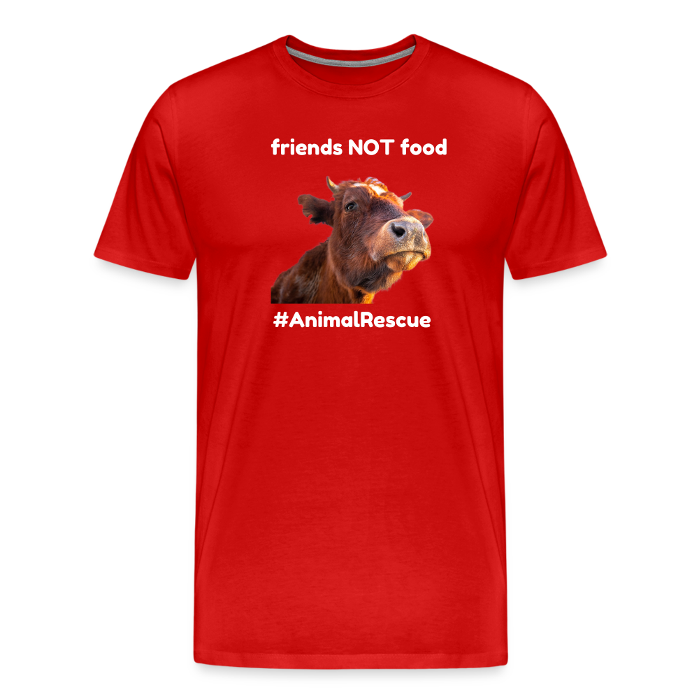 Cow Friend  •  Premium T-Shirt #AnimalRescue - red