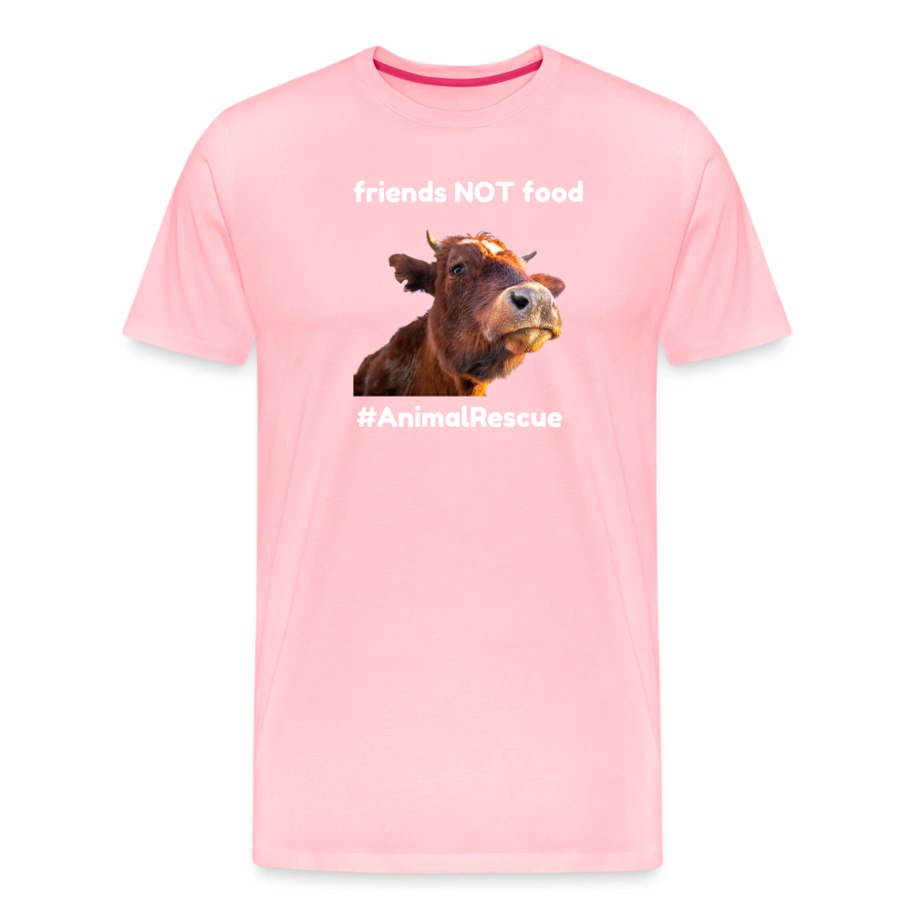 Cow Friend  •  Premium T-Shirt #AnimalRescue - pink