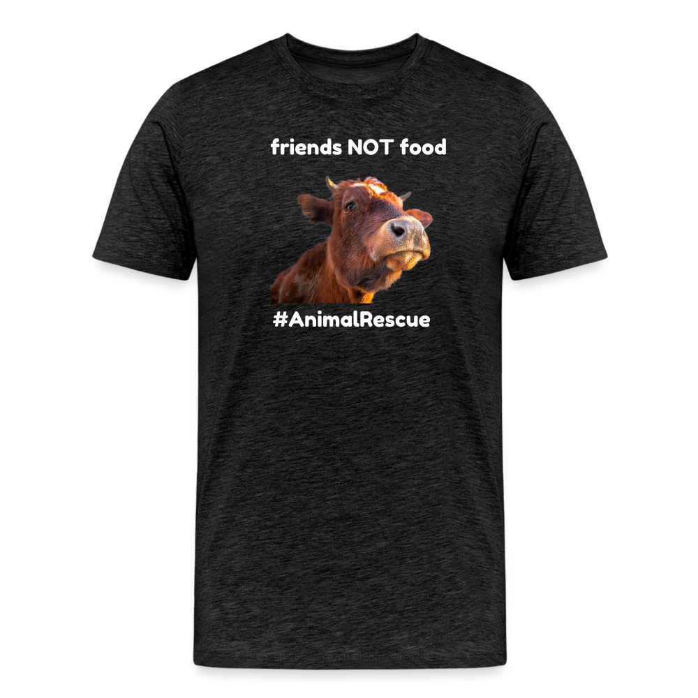 Cow Friend  •  Premium T-Shirt #AnimalRescue - charcoal grey