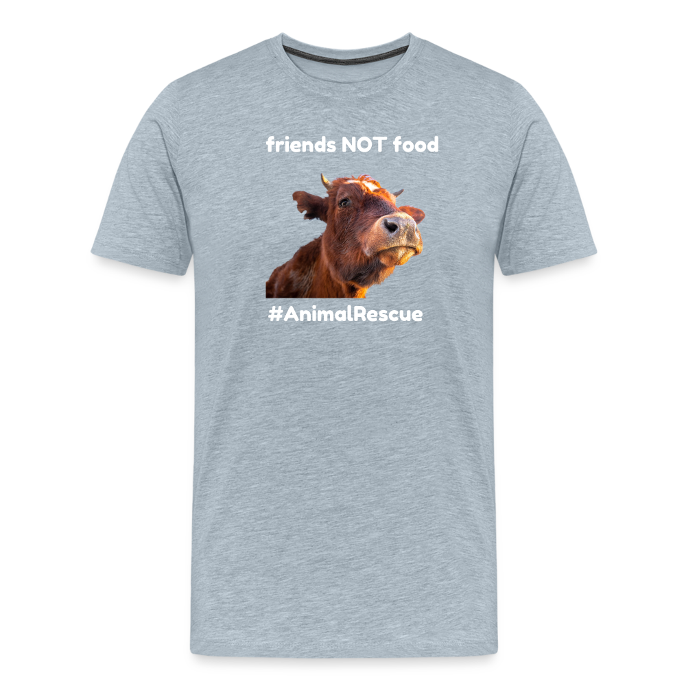 Cow Friend  •  Premium T-Shirt #AnimalRescue - heather ice blue