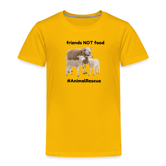 Sheep Friends  •  Toddler's Premium T-Shirt #AnimalRescue - sun yellow