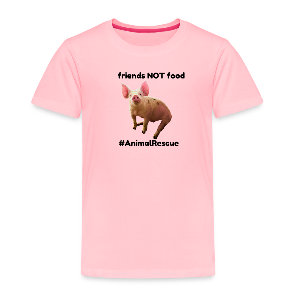 Pig Friend  •  Toddler's Premium T-Shirt #AnimalRescue - pink