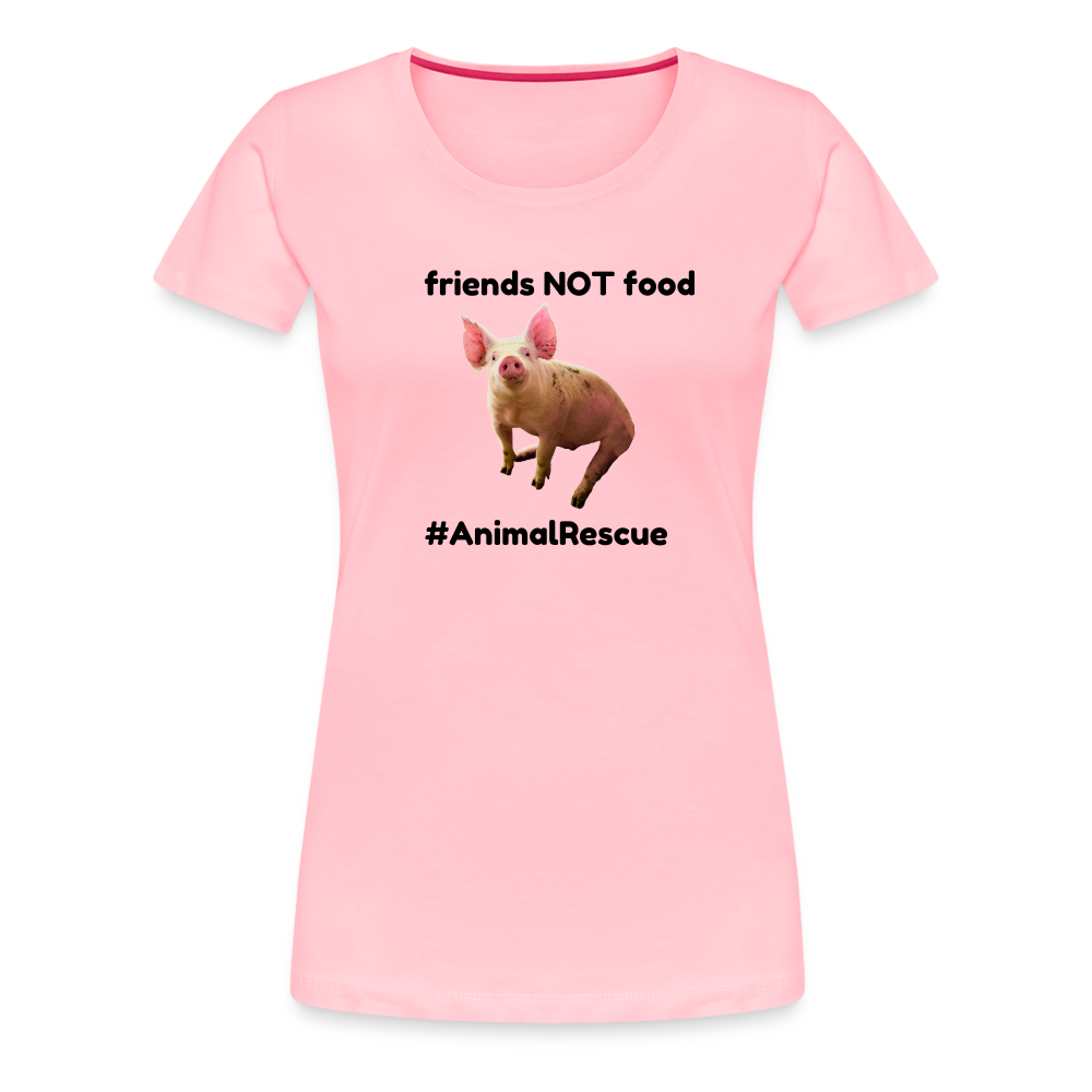 Pig Friend  •  Tailored T-Shirt #AnimalRescue - pink