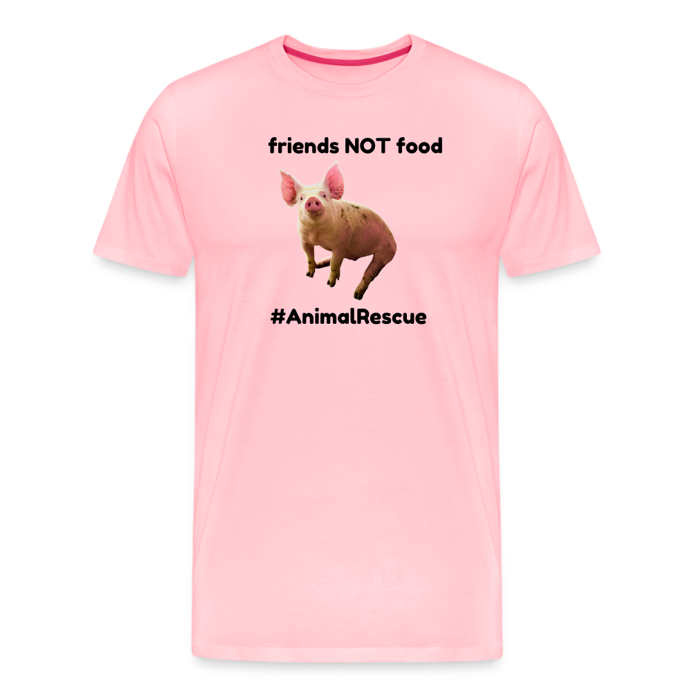 Pig Friend  •  Premium T-Shirt #AnimalRescue - pink