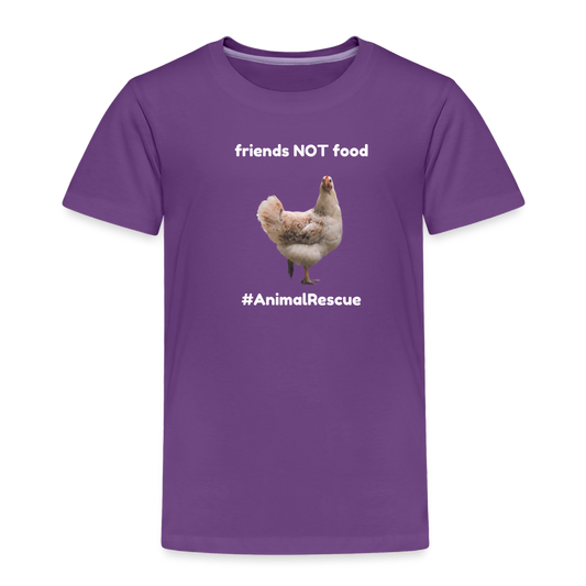 Chicken Friend  •  Toddler's Premium T-Shirt #AnimalRescue - purple