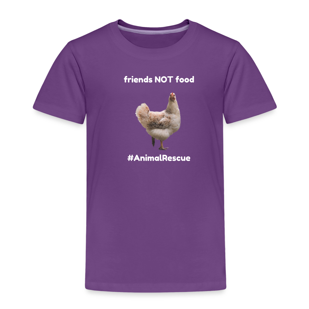 Chicken Friend  •  Toddler's Premium T-Shirt #AnimalRescue - purple