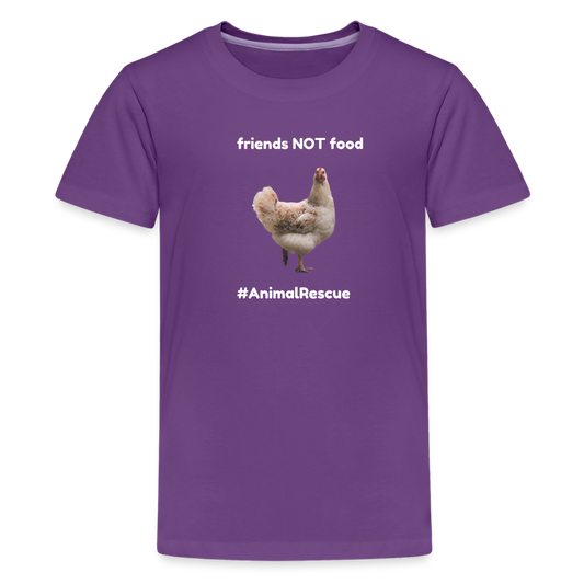 Chicken Friend  •  kids' Premium T-Shirt #AnimalRescue - purple