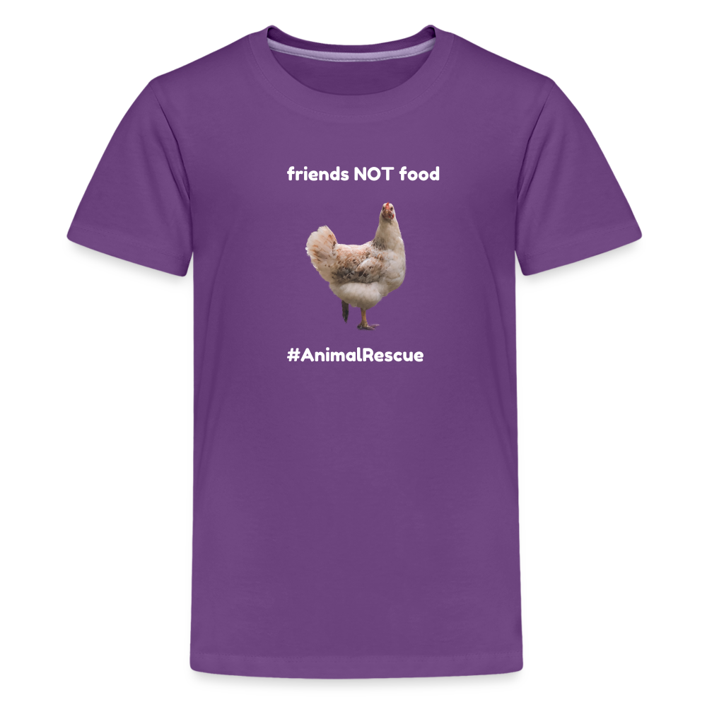 Chicken Friend  •  kids' Premium T-Shirt #AnimalRescue - purple