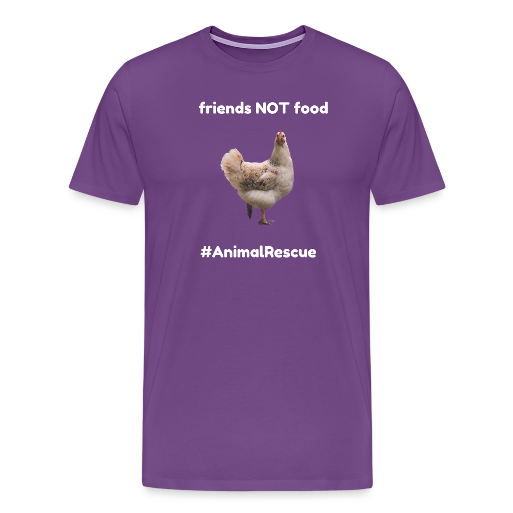 Chicken Friend  •  Premium T-Shirt #AnimalRescue - purple