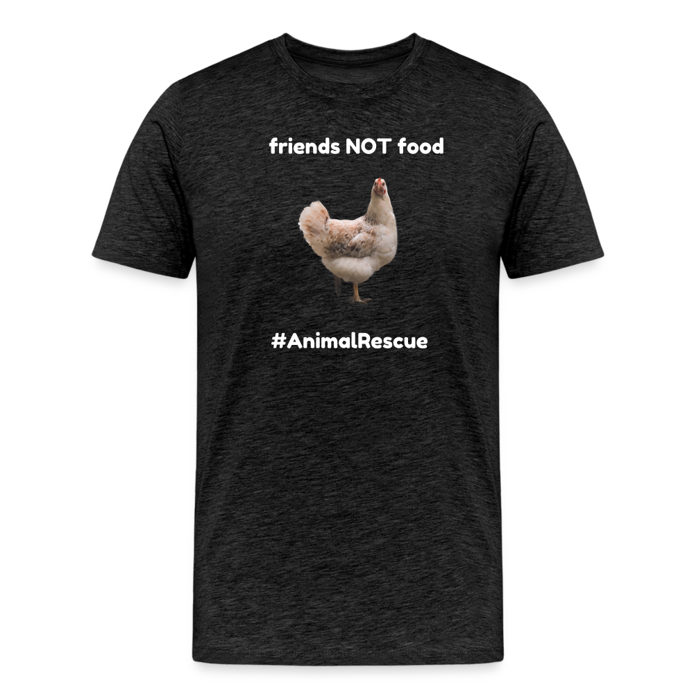 Chicken Friend  •  Premium T-Shirt #AnimalRescue - charcoal grey