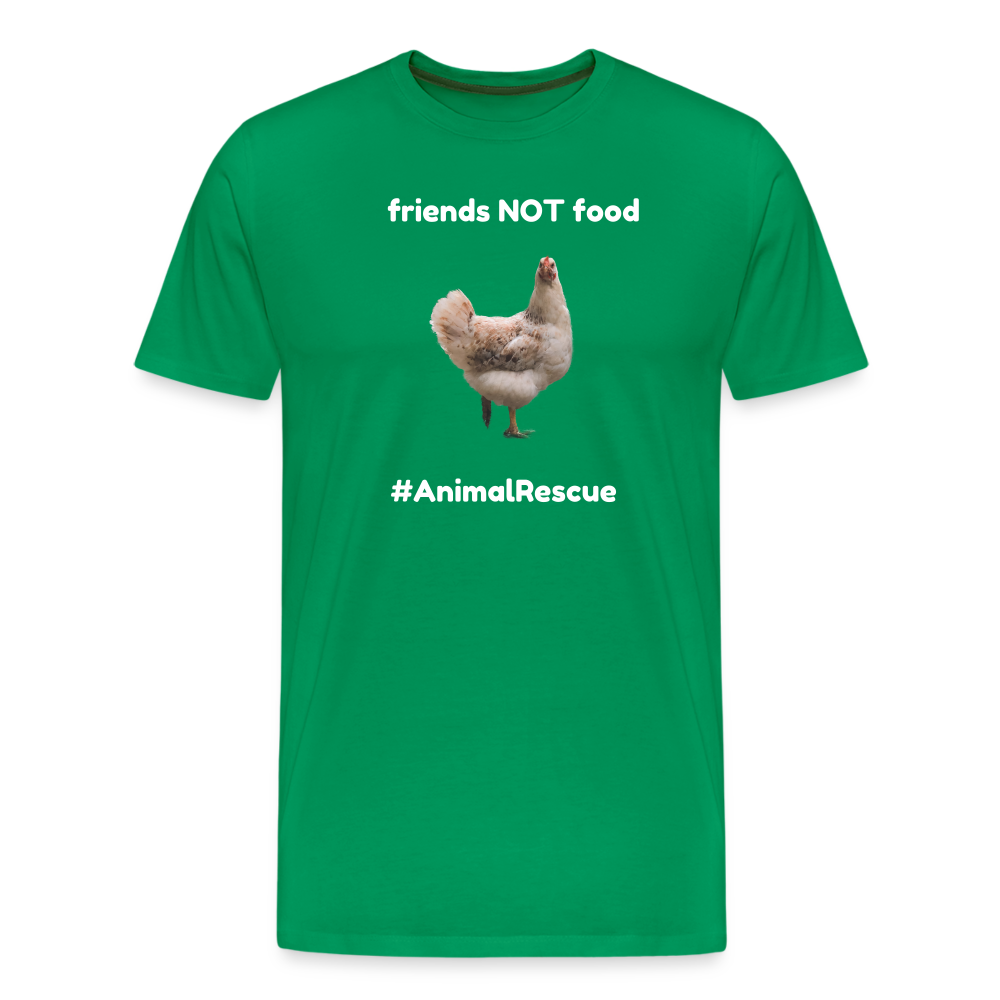 Chicken Friend  •  Premium T-Shirt #AnimalRescue - kelly green