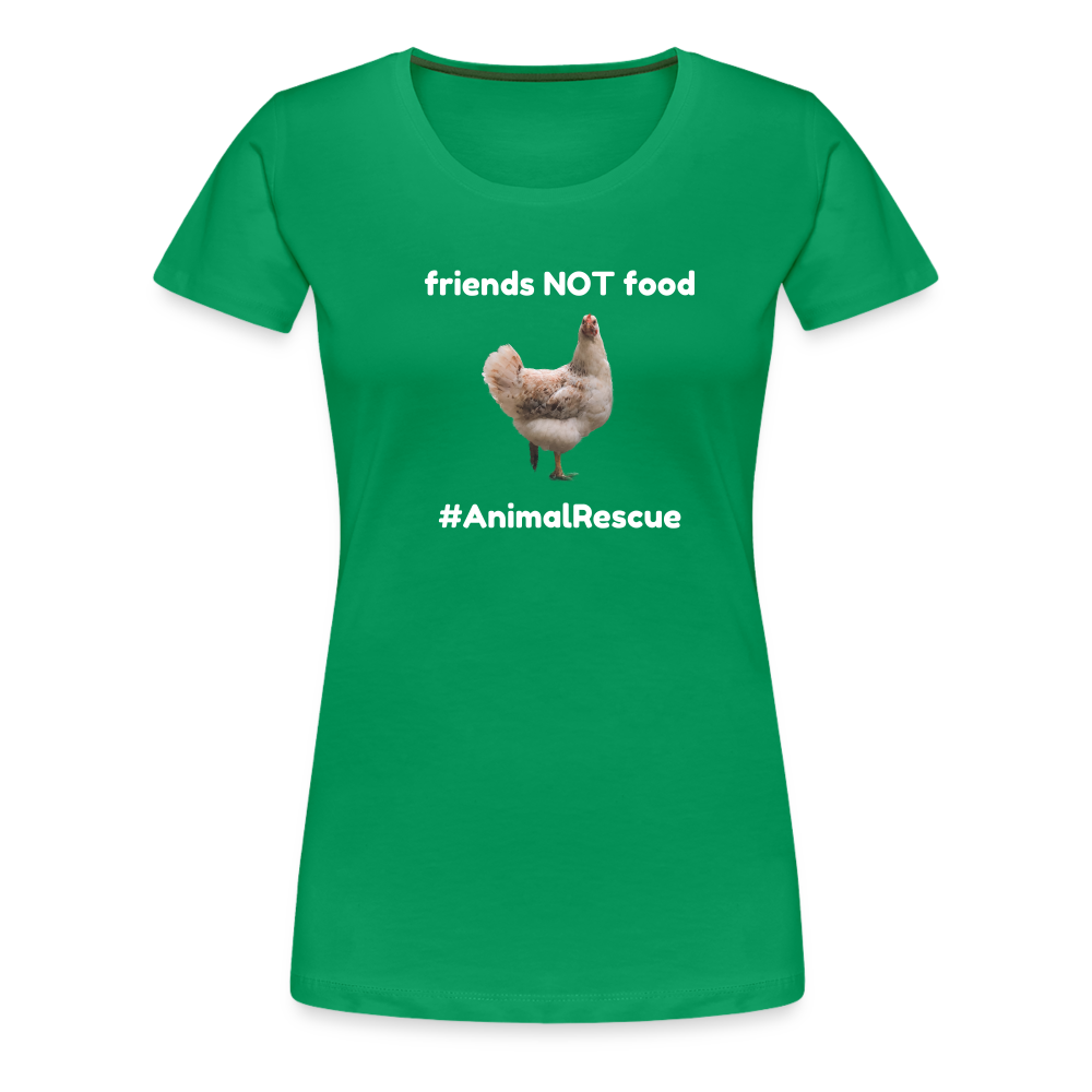 Chicken Friend  •  Tailored T-Shirt #AnimalRescue - kelly green