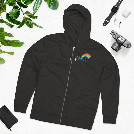 Joy Rainbow •  Eco-Friendly Cultivator Zip Hoodie #LGBTQRights