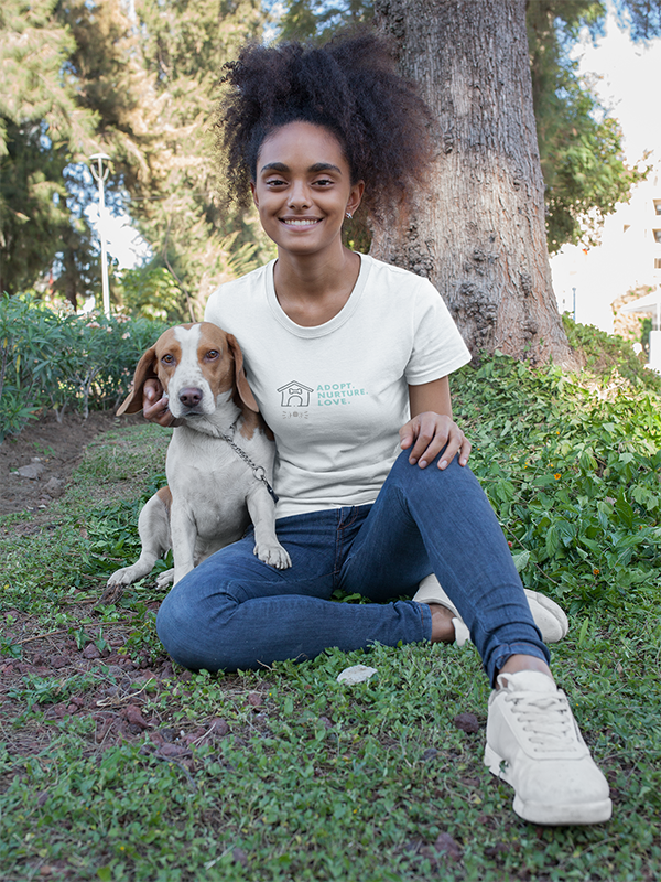 Adopt.Nuture.Love •  Organic T-Shirt #AnimalRescue