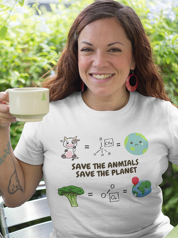 Don't Have a Cow Friend  •  Tailored-fit Premium Organic T-Shirt #AnimalRescue