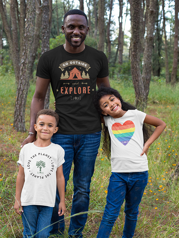 Go Outside •  Organic T-Shirt #CAWildfireRelief