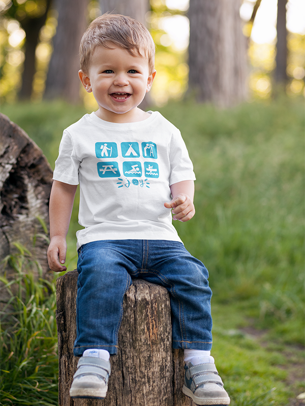 National Park Icons •  Toddler's Organic T-Shirt #CAWildfireRelief