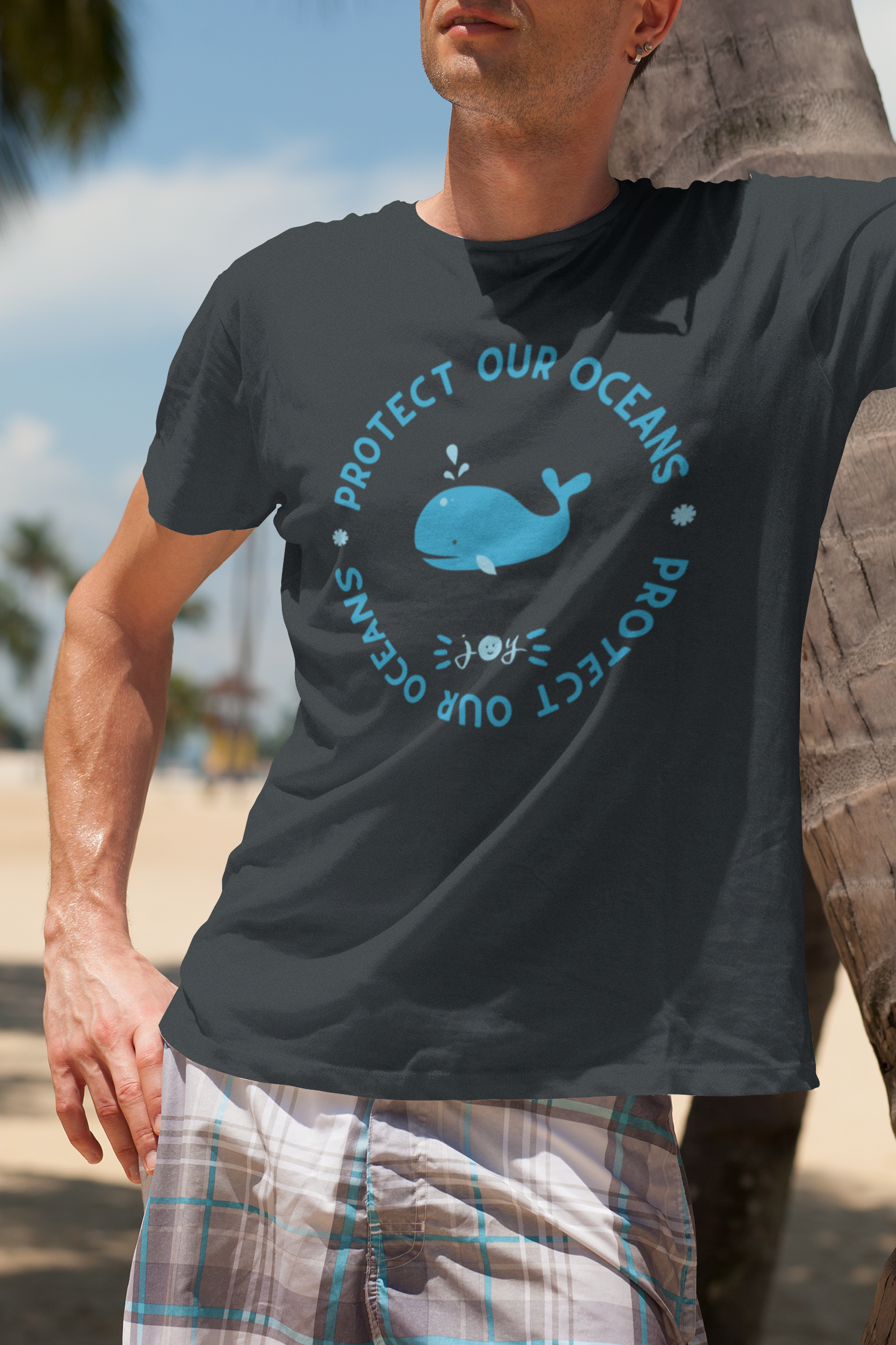 Whale •  Organic T-Shirt #OceanConservancy