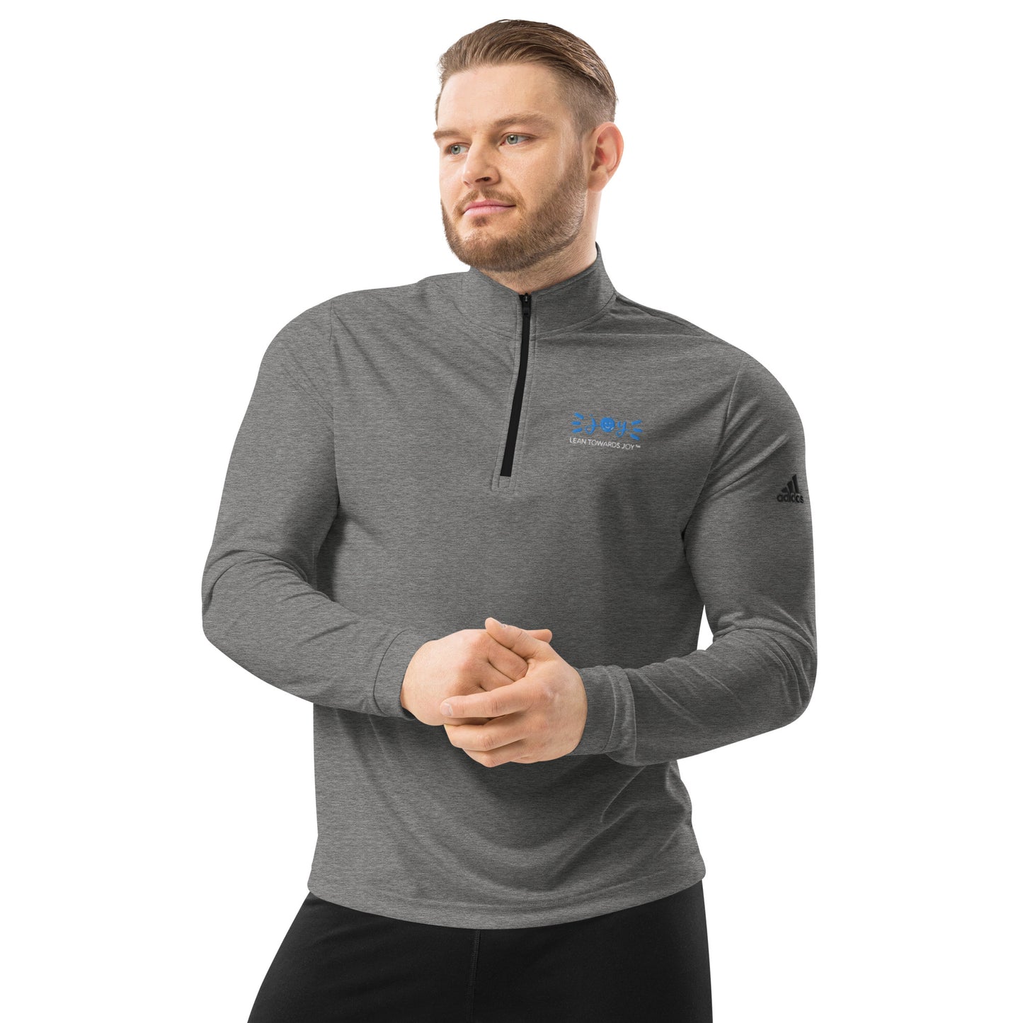 Lean Towards Joy •   Quarter zip pullover #JOY