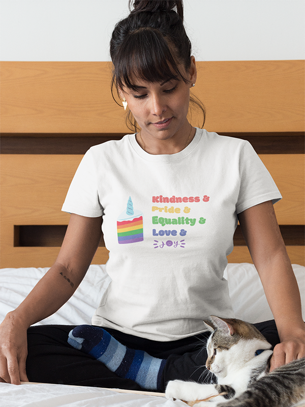 Cake •  Tailored-Fit Organic T-Shirt  #LGBTQRights