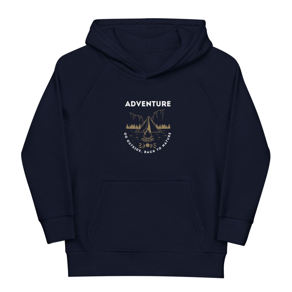 Adventure kids eco hoodie #CAWildfireRelief