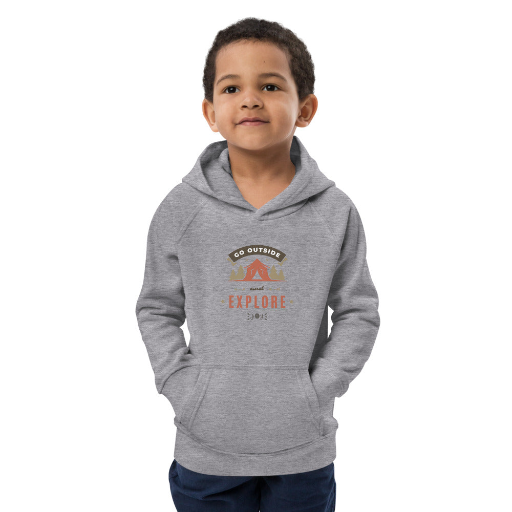 Go outside kids eco hoodie #CAWildfireRelief