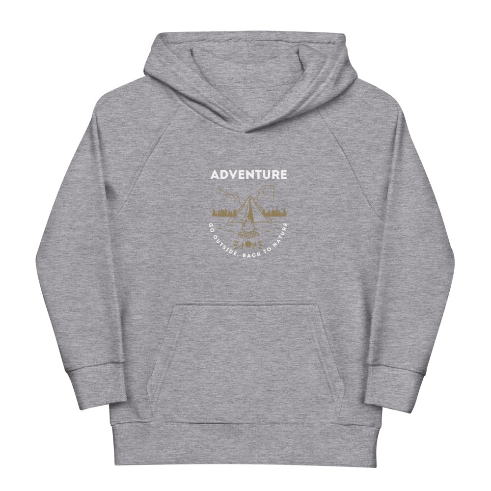 Adventure kids eco hoodie #CAWildfireRelief