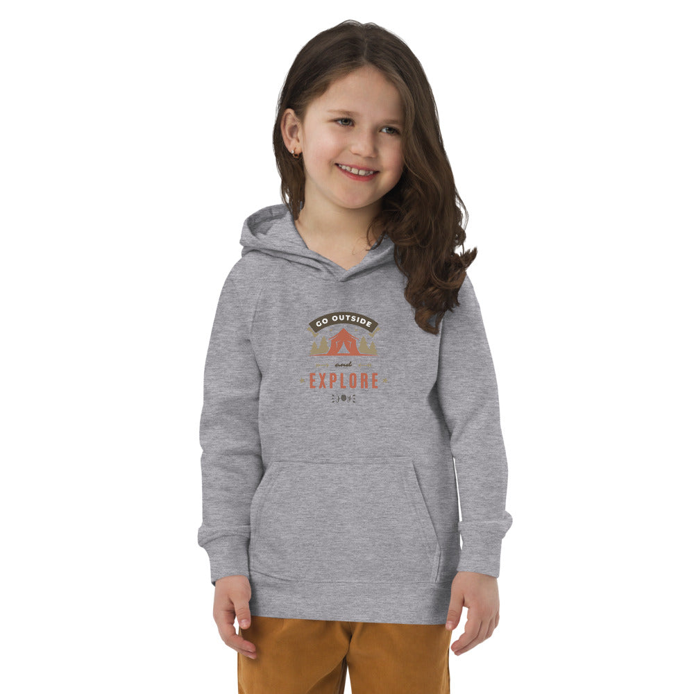 Go outside kids eco hoodie #CAWildfireRelief