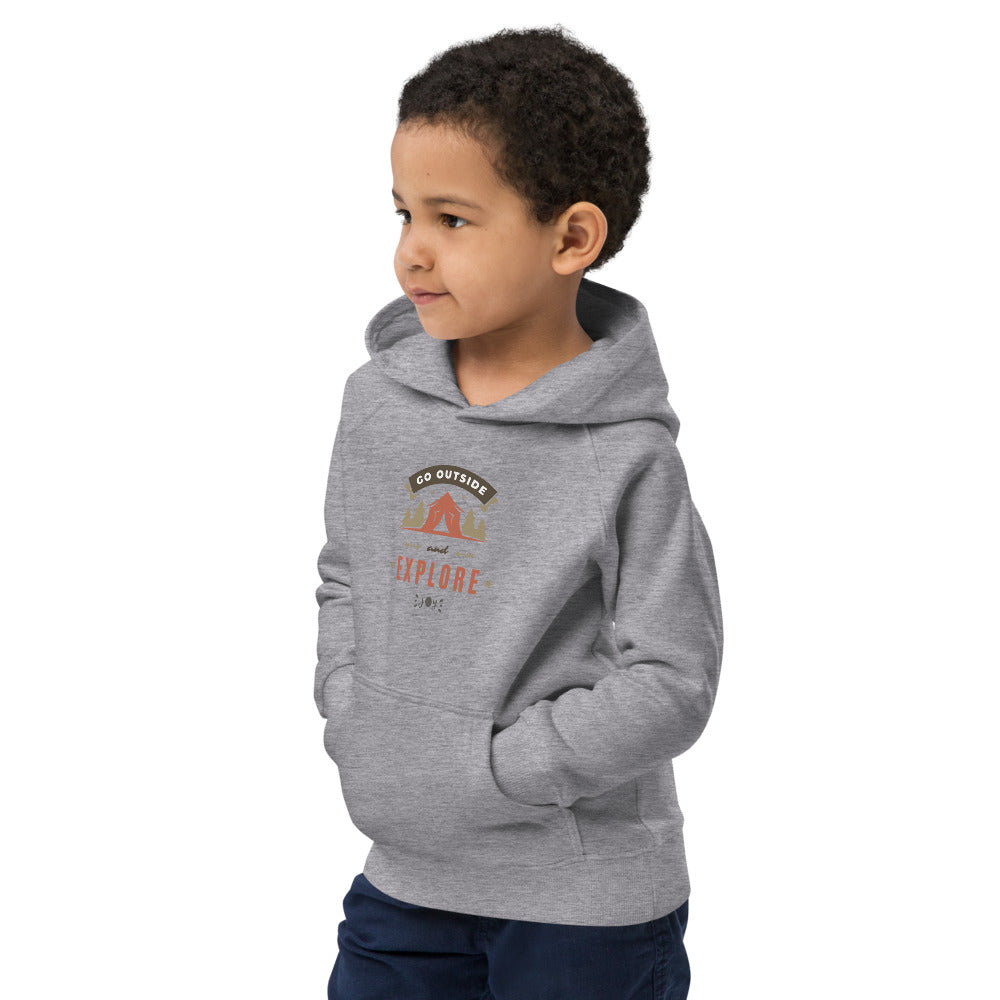 Go outside kids eco hoodie #CAWildfireRelief