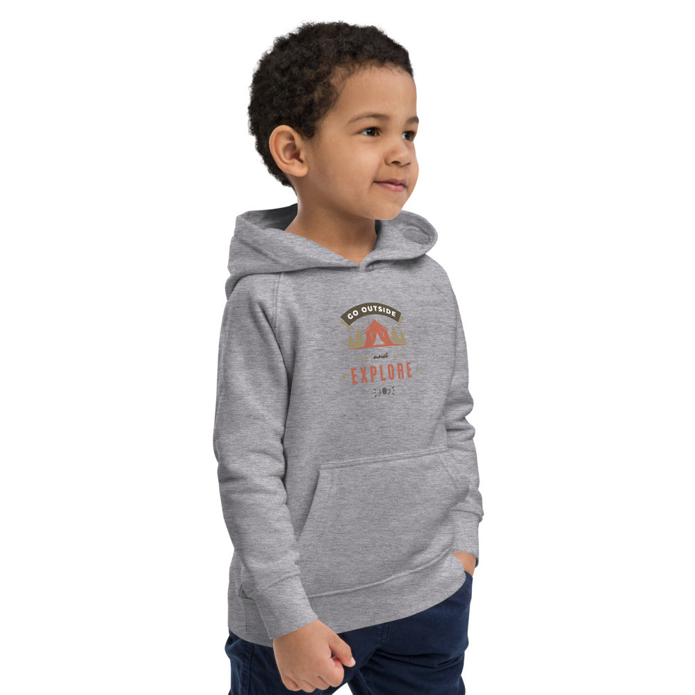 Go outside kids eco hoodie #CAWildfireRelief