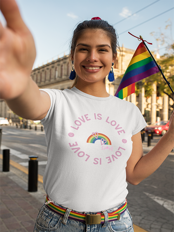 Love is Love •  Organic T-Shirt #LGBTQRights