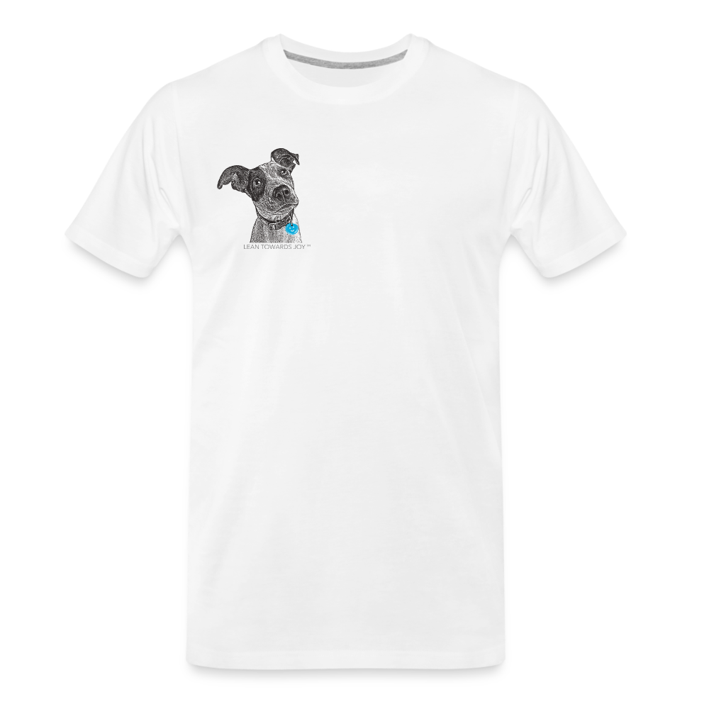 Joyful Dog •  Organic T-Shirt #AnimalRescue - white