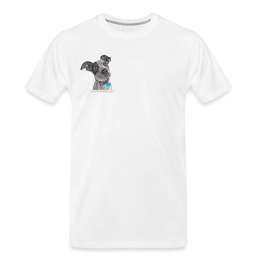 Joyful Dog •  Organic T-Shirt #AnimalRescue - white