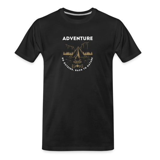 Adventure •  Organic T-Shirt #CAWildfireRelief - black
