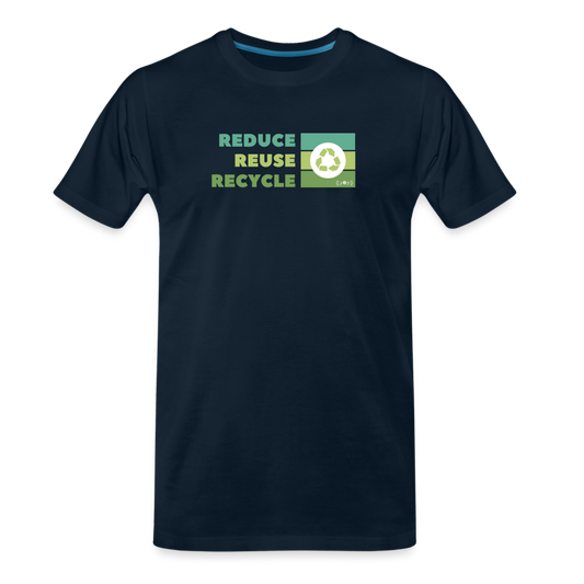 Recycle •  Organic T-Shirt #OceanConservancy - deep navy