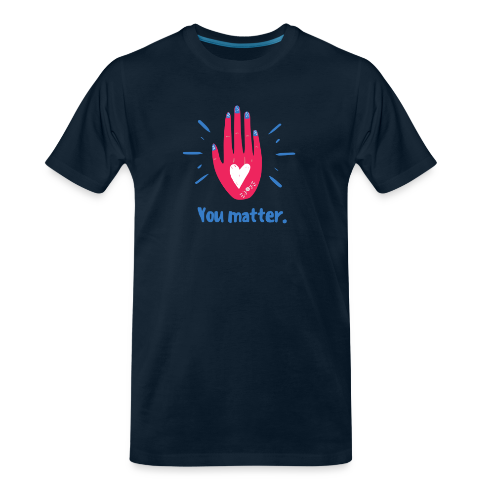 You Matter •  Organic T-Shirt #JOY - deep navy