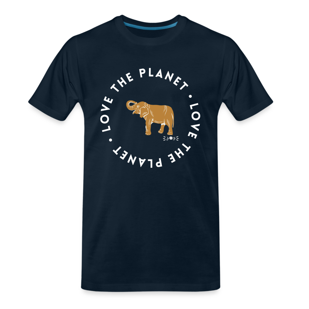 Elephant •  Organic T-Shirt #AnimalRescue - deep navy